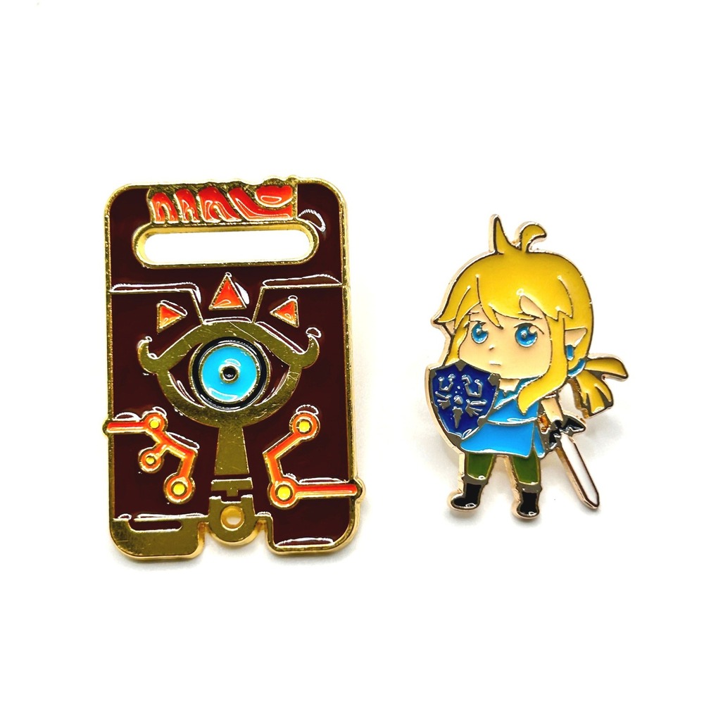 Link & Sheikah Slate Nintendo Enamel Pin Set Unisex OS Multi Zelda Breath Wild